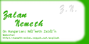 zalan nemeth business card